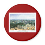 1852 Color Lithograph - View of Washington Magnets