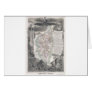 1852 Map of  Corsica Greeting Cards
