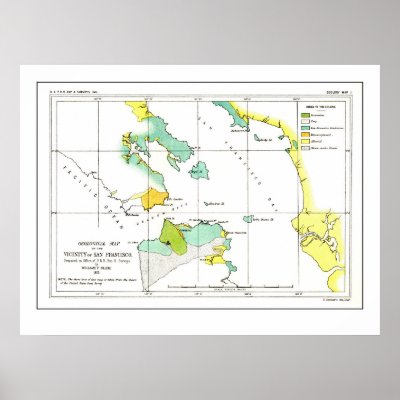 1853 Coastal Survey Map of San Francisco - Poster by shaughey