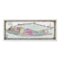 1855 Travellers Map of Long Island posters by ZephyrusBooks 1855 Travellers Map of Long Island posters