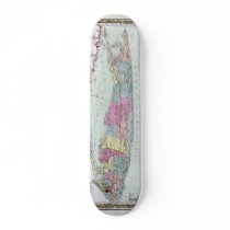 1855 Travellers Map of Long Island skateboards