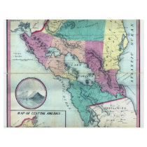 1856 Government Map of Nicaragua by A.H. Jocelyn Personalized Flyer