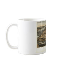 1856 New York City NY Birds Eye View by Currier Coffee Mugs