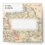 1858 Map of Ariege Department, France Envelope