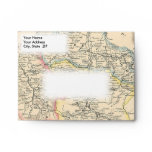 1858 Map of Ariege Department, France Envelope