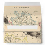 1858 Map of Ariege Department, France Envelope