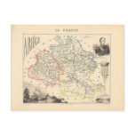 1858 Map of Ariege Department, France Postcards