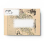 1858 Map of Charente Inferieure Department, France Envelopes