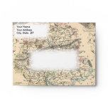 1858 Map of Indre et Loire Department, France Envelope
