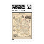 1858 Map of Lozere Department, France Postage