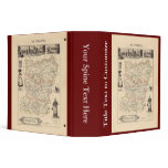 1858 Map of Mayenne Department, France 3 Ring Binder