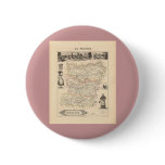 1858 Map of Mayenne Department, France Button