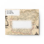 1858 Map of Mayenne Department, France Envelopes
