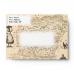 1858 Map of Mayenne Department, France Envelopes