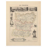 1858 Map of Mayenne Department, France flyers