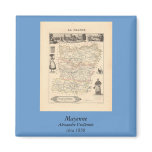 1858 Map of Mayenne Department, France Magnets