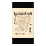 1858 Map of Mayenne Department, France Custom Photo Card