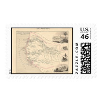 1858 Map - Senegambie (Senegal) - France Stamps