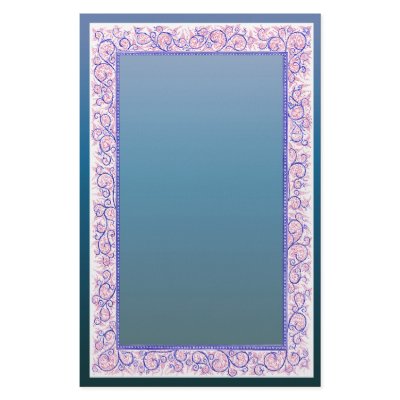 1860 floral 3 stationery paper by wolffreeborn