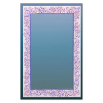 1860 floral 3 stationery paper