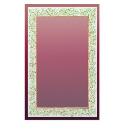 1860 floral custom stationery by wolffreeborn