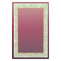 1860 floral custom stationery
