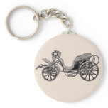 1860 Skeleton-Boot Victoria 2 Horses Key Chain