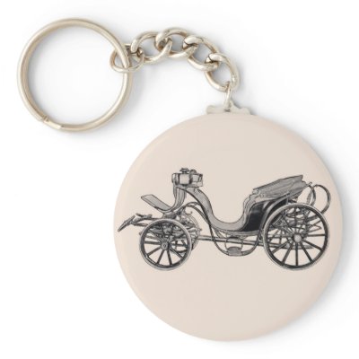 1860 Skeleton-Boot Victoria 2 Horses Key Chain by vintagetreasurechest