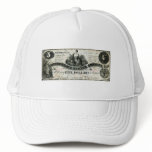 1861 Confederate Five Dollar Note Mesh Hat