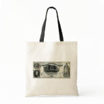 1861 Confederate Ten Dollar Note Canvas Bags
