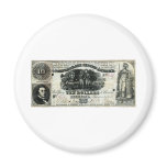 1861 Confederate Ten Dollar Note Fridge Magnets