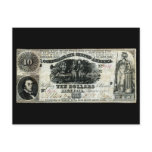 1861 Confederate Ten Dollar Note Postcard