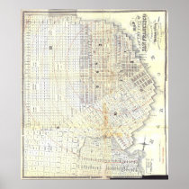 1862 Map of San Francisco Posters