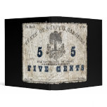 1863 South Carolina 5 Cent Note Binders