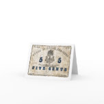 1863 South Carolina 5 Cent Note Cards