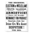 1864 Election Broadside posters by Dividenda 1864 Election Broadside posters