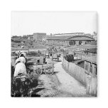 1864 Railroad Depot Atlanta Magnet