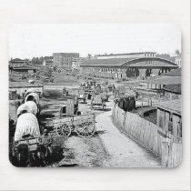 1864 Railroad Depot Atlanta Mousepad
