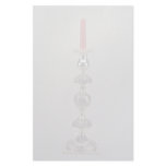 1864 silver candlestick, Warsaw, Poland Custom Stationery