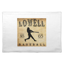 1865 Lowell Massachusetts Baseball Placemats
