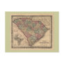 1865 South Carolina Map Post Card