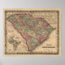 1865 South Carolina Map Print