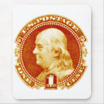 1869 Benjamin Franklin Stamp Mousepad