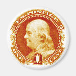 1869 Benjamin Franklin Stamp Refrigerator Magnets