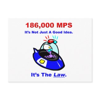 186,000 MPS Postcard postcard