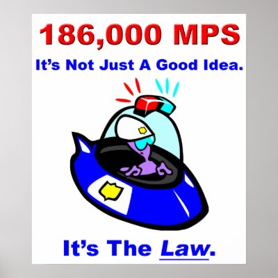 186,000 MPS Poster by rjvstudios