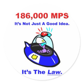 186,000 MPS Sticker sticker