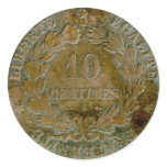 1871 French 10 centime (reverse) sticker