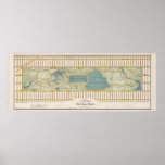 1875 Map of Central Park Poster