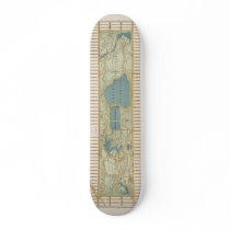 1875 Map of Central Park Poster Custom Skate Board
